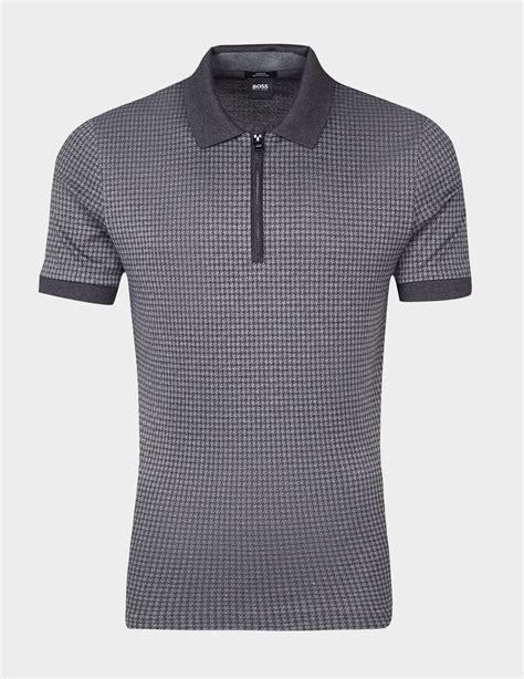 grey hugo boss polo